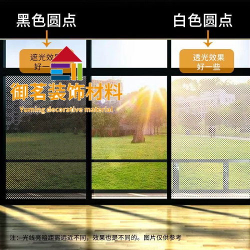 sunscreen film window sticker static film black and white small dot insulation film