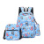 New Cross-Border Backpack Unicorn Outdoor Leisure Backpack Female High School Student Schoolbag Three-Piece Set