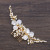 2020 New Pearl Flower Hair Comb Headdress Exquisite Wedding Dress Accessories Golden Leaf Hair Comb Headdress