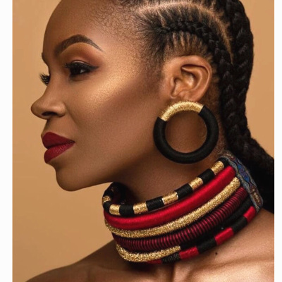 Exaggerated Necklace Multi-Layer Woven Necklace Set Choker African Style Female Clavicle Chain Foreign Trade Collar