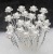 Hexapetalous Flowers Pearl Rhinestone U-Shaped Hairpin Bride Wedding Celebration Photographic Studio Updo Tools Pin