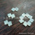 Deep Sea White Shell Bow Shell Carved Flower DIY Jewelry Earrings Hairpin Brooch Clothing Handmade Accessories Wholesale