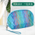 Laser Colorful Gilding Semicircle Cosmetic Bag Travel Toiletries Cosmetic Storage Bag Large Capacity Zipper Women's Bags