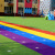 Kindergarten Artificial Lawn Solid Color Colorful Rainbow Track Special Lawn Plastic Simulation Artificial Carpet Fake Lawn