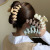 Vintage Acrylic Barrettes Updo Hair Claw Hair Claw Clip Large Simplicity Frosted Hairpin Female Korean Style Back Head Shark Clip Hair Claw