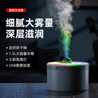 New Desktop Humidifier Ultrasonic Home Creative Colorful Multifunctional Mist Aromatherapy Night Light Humidifier