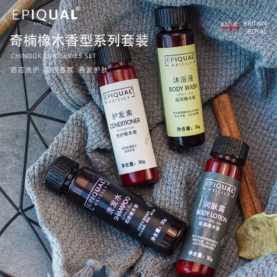 Epiqual30g Kyara Oak Incense Series Hotel B & B Disposable Liquid Shampoo Bath Lotion Spot Goods