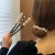 ~ Korean Style Non-Slip Lazy Internet Influencer Pearl Flower Hair Band Hairpin Tie Half Hair Updo Artifact Female