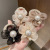 Flower Pearl Bracelet Hair Band Korean Style Internet-Famous and Vintage Elegant Adult Hair Tie Boutique Hair Rope