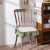 My New Nordic Style Dining Chair Cushion Retro Wooden Ear Seat Cushion Household Fabrics Thin Dining Room Chair Cushion