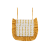 My New Nordic Style Dining Chair Cushion Retro Wooden Ear Seat Cushion Household Fabrics Thin Dining Room Chair Cushion