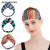 Cross-Border European and American Printed Plaid Headband Colorful Elastic Hair Band Bohemian Elastic Wide Brim Women's Hair Accessories