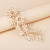 Custom Handmade Gold Flower Pearl Leaf Comb Bridal Accessori