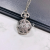 New Small Hollow Pocket Watch Flip Silver Exquisite Necklace Pocket Watch Travel Commemorative Watch