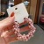 Spring and Summer Comely Pearl Bracelet Flower Hairband Bun Cute Dual-Purpose Hair Rope High Ponytail Bow Rubber Band