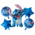 New Star Baby Stitch Cartoon Anime Aluminum Foil Balloon Set Birthday Party Decoration Children's Toys