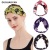 Cross-Border New Arrival European and American Fruit Printed Elastic Cross Hair Band Extra Wide Version Elastic Knot in the Middle Sports Headband