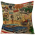 2022 Retro American Pillow Cover Amazon Cross-Border Linen Printed Pillow Home Living Room Sofa Printed Pillows