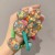 Fluorescent Color Ins Girls Elegant Cute Color M & Amp; M Beans round Peach Heart Female Hair Rope Hair Rope Hair Ring