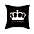 2022 Nordic Pillow Cover Black and White Letters Peach Skin Fabric Cushion Cover Sofa Cushion Cover Amazon Hot Home