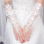 Bridal Wedding Dress Fingerless Gloves Lace Hollow-out Long/Short Gloves Strap Diamond-Embedded with Bowknot Gloves