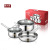 Stainless Steel Cookware Set Home Gas Stove Applicable Pot Three-Piece Set Frying Pan Frying Pan Soup Pot Set Pan
