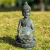 Resin Crafts Home Decoration Small Buddha Statue Outdoor Solar Lamp New Buddha Cross-Border New Product