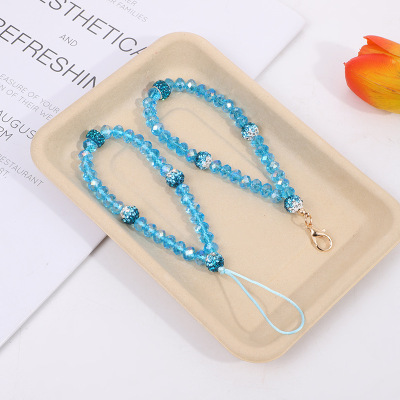 [Factory Direct Sale] Korean Style Fresh Mobile Phone Lanyard Keychain Small Commodity Small Jewelry Lanyard Mobile Phone Charm