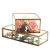 European-Style Anti-Oxidation Transparent Glass Jewelry Box Jewelry Display Box Dressing Table Ornament Necklace Earrings Jewelry Storage