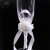 Wedding Couple Cups Embroidered Handle Pearl Ball Foamflower Champagne Goblet Wedding Supplies Wedding Wine Glass