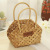 Hand-Woven Wooden Basket Special Flowers for Teachers' Day and Mother's Day Basketable Nets Red Posing Props Portable Gift Basket