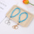 [Factory Direct Sales] Simple Fashion Korean Style Electroplated Crystal Handmade Keychain Steel Wire Wear Knot Solid Resistance