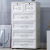 European-Style Drawer Storage Cabinet Clothes Locker Storage Box Multi-Layer Chest of Drawers Plastic Children Baby Cabinet