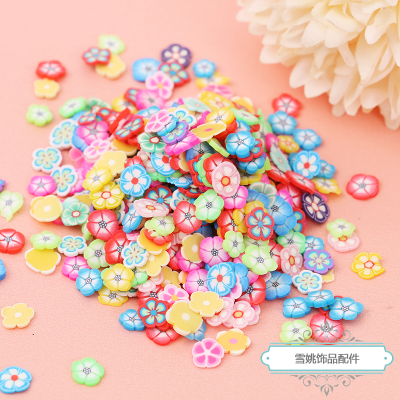 Flower Color Cartoon Polymer Clay Mixed Color Slice Nail Decals Slim Filler DIY Making Handmade Accessories