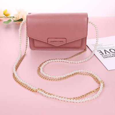 [Factory Direct Sales] DIY 6mm Pearl Bag Chain Fashion Pearl Crossbody Chain Bag Accessories