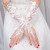 Bridal Wedding Dress Fingerless Gloves Lace Hollow-out Long/Short Gloves Strap Diamond-Embedded with Bowknot Gloves