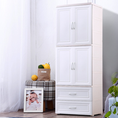 Thickened Baby Wardrobe Children's Storage Cabinet Drawer Plastic Clothes Organizing Cabinet Simple Wardrobe Children's Locker