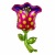 New Sunflower Rose Flower Aluminum Film Balloon Birthday Wedding Party Decoration Balloon Layout