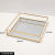 Mirror Cabinet Cosmetics Storage Box Metal Glass Storage Tray Perfume Desktop Household Jewelry Tray Home Decoration