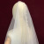 Pearl Bridal Single Layer Long Tail Veil Plain Gauze Wedding Dress Veil Wedding Trip Shoot Mori Style Vintage Length Veil