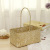 Nordic Style Seaweed Woven Storage Flower Basket Wedding Candy Shop Hand Gift Portable Basket Decoration Flower Arrangement Basket