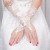 Bridal Wedding Dress Fingerless Gloves Lace Hollow-out Long/Short Gloves Strap Diamond-Embedded with Bowknot Gloves
