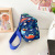 Boys And Girls Accessories Coin Purse New Cartoon Children 'S Shoulder Messenger Bag Canvas Dinosaur Printed Western Style Treasure Chest Bag