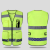Multi-Pocket Multifunctional Reflective Vest Traffic Reflective Waistcoat Riding Patrol Duty Breathable Reflective Vest