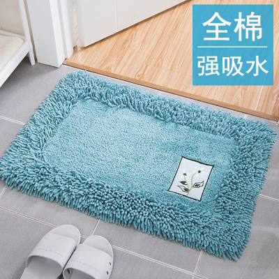 Toilet Floor Mat Bedroom Absorbent Floor Mat Household Chenille Non-Slip Bathroom Door Kitchen Carpet Doormat Entrance