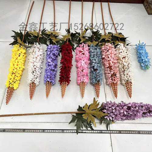 artificial flower hyacinth thousand generation lan da feiyan wedding ceiling words gladiolus landscape flower floor vase decoration fake flower