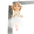 18cm Ddung Barbie Doll Keychain Doll Hanging Piece with Hat Ruffled Gauze Skirt Doll