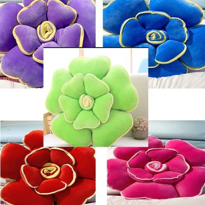 Rose Pillow (Flower-Pattern Throw Pillow) Cushion Plush Toy Sleeping Little Doll Valentine's Day Gift for Girls