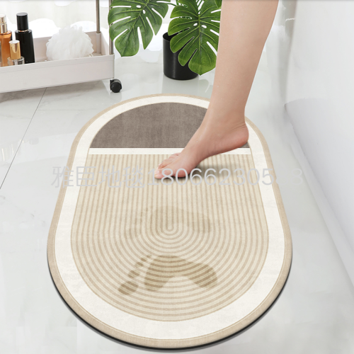 diatom ooze absorbent floor mat household door mat bathroom anti-slip mats bathroom absorbent pads stain-resistant easy to care