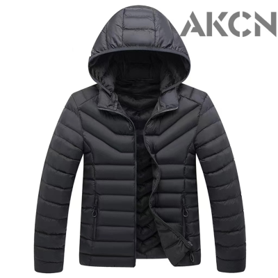 Men's Thin Hooded down Cotton Coat